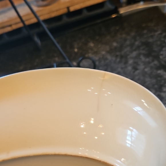 Vintage Blue Willow Oval 10' Serving Bowl - Picture 8 of 11